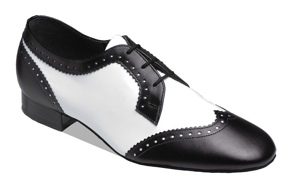 Style 6400 Black/White Leather