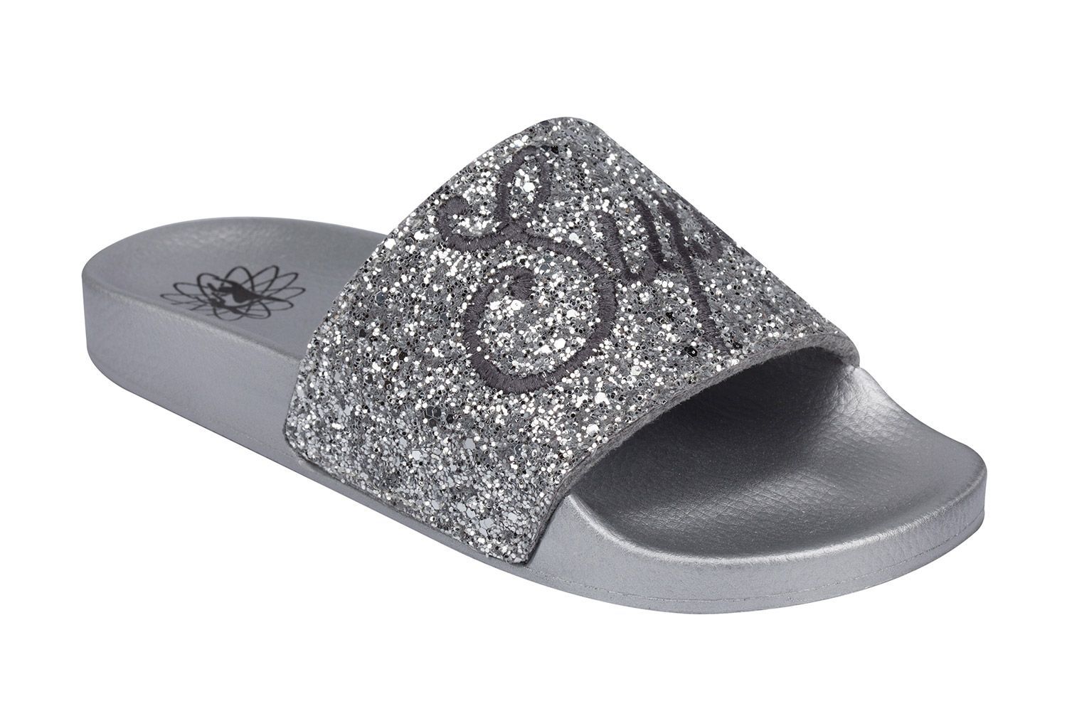 Style Style 7088 Silver Glitter Slides
